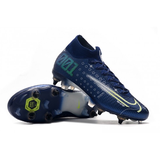 Kopačky Nike Mercurial Superfly 7 Elite SG-PRO AC Modrý Bílá Zelená 39-45