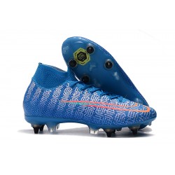 Kopačky Nike Mercurial Superfly 7 Elite SG-PRO AC Modrý Bílá oranžový 39-45