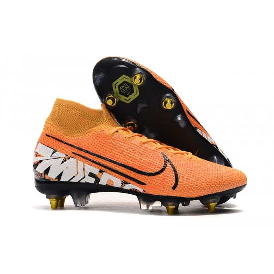 Kopačky Nike Mercurial Superfly 7 Elite SG-PRO AC oranžový Stříbro Černá 39-45