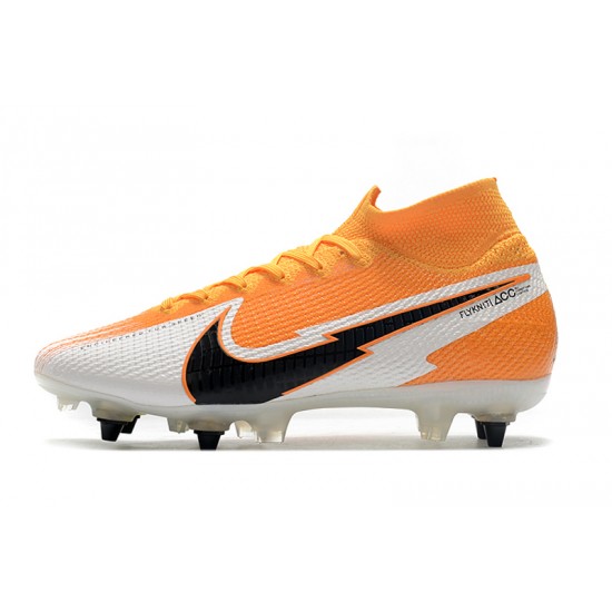 Kopačky Nike Mercurial Superfly 7 Elite SG-PRO AC oranžový Bílá Černá 39-45