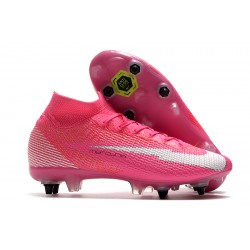 Kopačky Nike Mercurial Superfly 7 Elite SG-PRO AC Růžový Stříbro 39-45