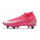 Kopačky Nike Mercurial Superfly 7 Elite SG-PRO AC Růžový Stříbro 39-45