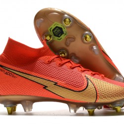 Kopačky Nike Mercurial Superfly 7 Elite SG-PRO AC Červené Zlato 39-45