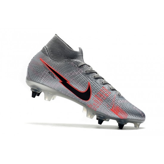 Kopačky Nike Mercurial Superfly 7 Elite SG-PRO AC Stříbro Červené 39-45