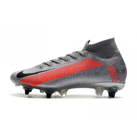 Kopačky Nike Mercurial Superfly 7 Elite SG-PRO AC Stříbro Červené 39-45