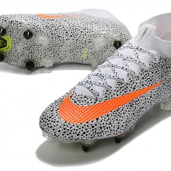 Kopačky Nike Mercurial Superfly 7 Elite SG-PRO AC Bílá Černá oranžový 39-45