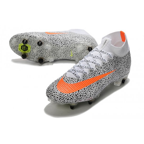 Kopačky Nike Mercurial Superfly 7 Elite SG-PRO AC Bílá Černá oranžový 39-45