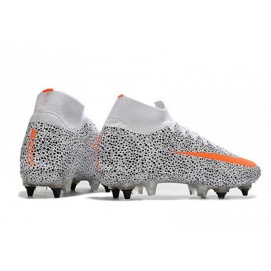 Kopačky Nike Mercurial Superfly 7 Elite SG-PRO AC Bílá Černá oranžový 39-45