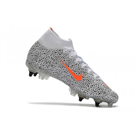 Kopačky Nike Mercurial Superfly 7 Elite SG-PRO AC Bílá Černá oranžový 39-45