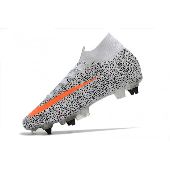 Kopačky Nike Mercurial Superfly 7 Elite SG-PRO AC Bílá Černá oranžový 39-45