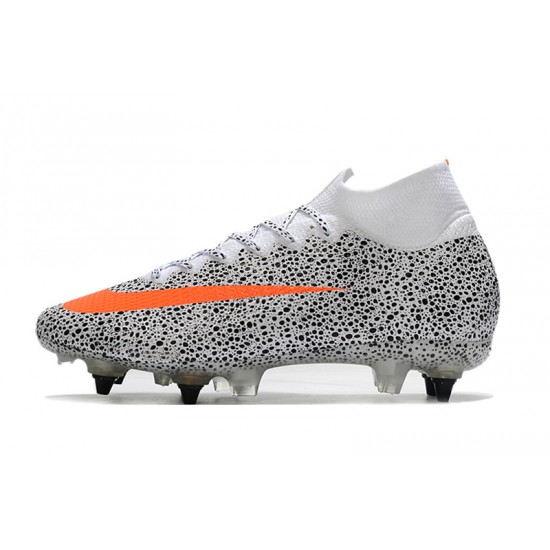 Kopačky Nike Mercurial Superfly 7 Elite SG-PRO AC Bílá Černá oranžový 39-45