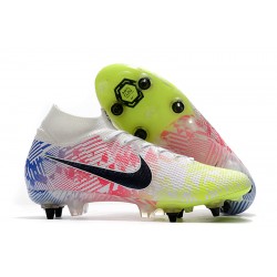 Kopačky Nike Mercurial Superfly 7 Elite SG-PRO AC Bílá Rainbow Černá 39-45