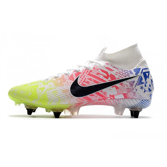 Kopačky Nike Mercurial Superfly 7 Elite SG-PRO AC Bílá Rainbow Černá 39-45