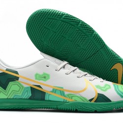 Kopačky Nike Mercurial Vapor 13 Academy IC Bílá Zelená Zlato 39-45