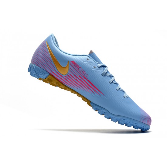 Kopačky Nike Mercurial Vapor 13 Academy TF Modrý Růžový Zlato 39-45