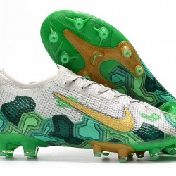 Kopačky Nike Mercurial Vapor 13 Elite AG Bílá Zelená Zlato 39-45
