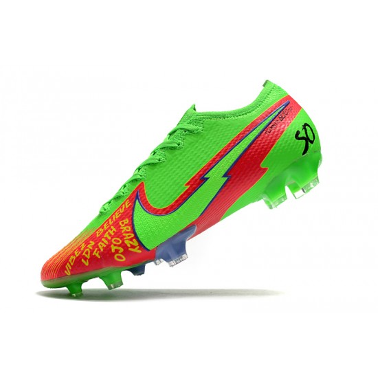 Kopačky Nike Mercurial Vapor 13 Elite FG Zelená Červené Modrý 39-45