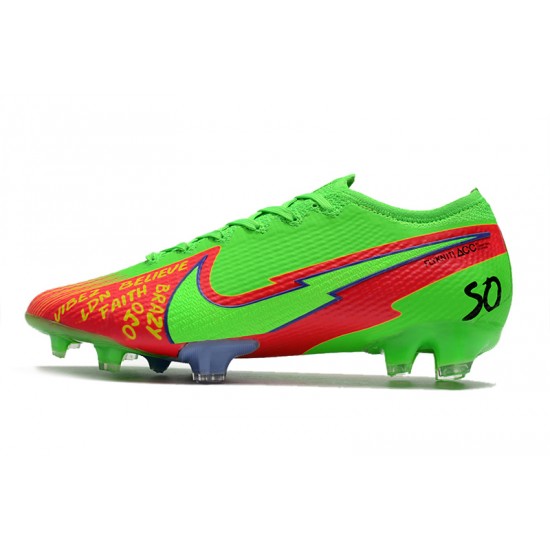 Kopačky Nike Mercurial Vapor 13 Elite FG Zelená Červené Modrý 39-45