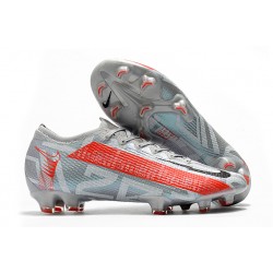 Kopačky Nike Mercurial Vapor 13 Elite FG Stříbro Červené 39-45