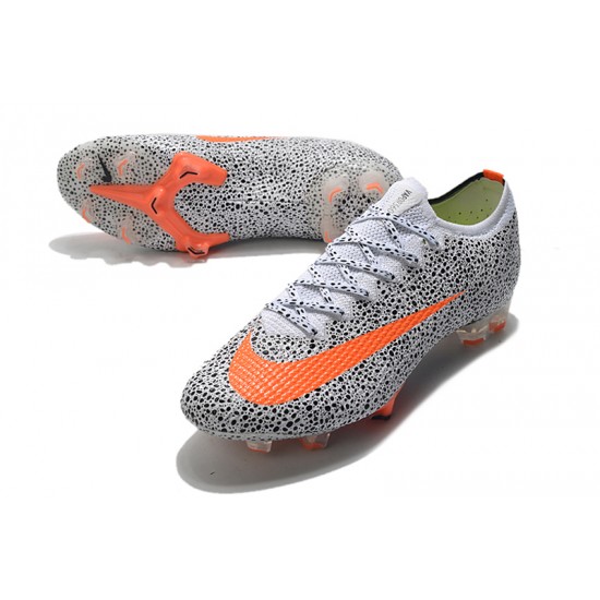 Kopačky Nike Mercurial Vapor 13 Elite FG Bílá Černá oranžový 39-45