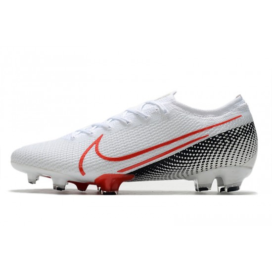 Kopačky Nike Mercurial Vapor 13 Elite FG Bílá Černá Červené 39-45