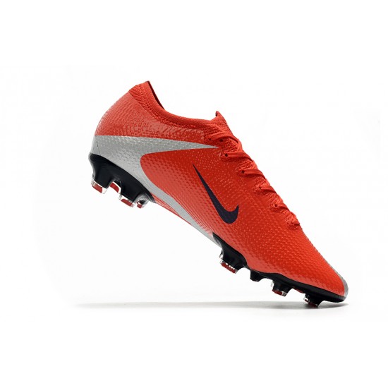 Kopačky Nike Mercurial Vapor 13 Elite FG Červené Stříbro Nachový 39-45