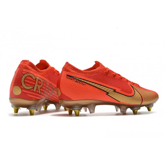 Kopačky Nike Mercurial Vapor 13 Elite SG-PRO AC Červené Zlato 39-45