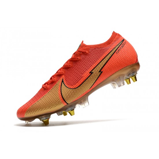 Kopačky Nike Mercurial Vapor 13 Elite SG-PRO AC Červené Zlato 39-45