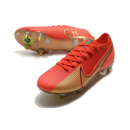 Kopačky Nike Mercurial Vapor 13 Elite SG-PRO AC Červené Zlato 39-45