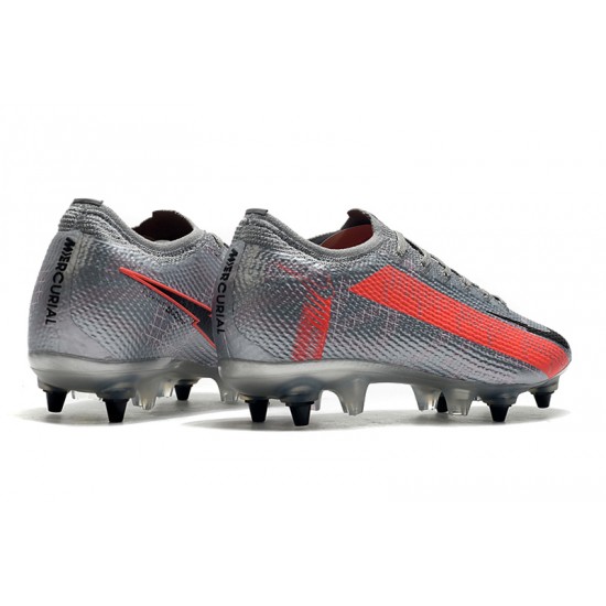 Kopačky Nike Mercurial Vapor 13 Elite SG-PRO AC Stříbro Červené 39-45