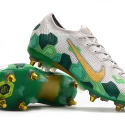 Kopačky Nike Mercurial Vapor 13 Elite SG-PRO AC Bílá Zelená Zlato 39-45