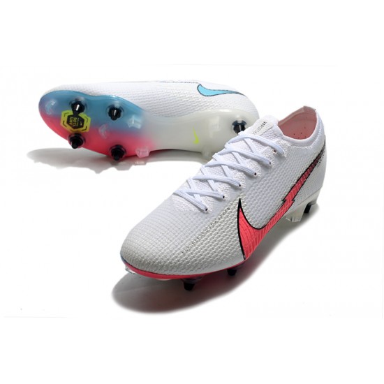 Kopačky Nike Mercurial Vapor 13 Elite SG-PRO AC Bílá Růžový Modrý 39-45