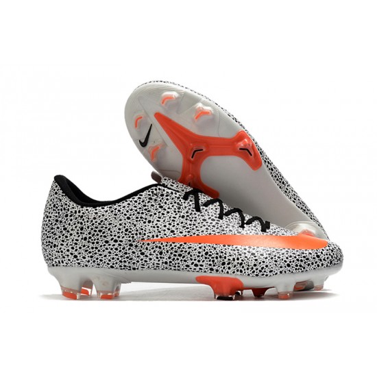 Kopačky Nike Mercurial Vapor XIII FG Černá Bílá oranžový 39-45