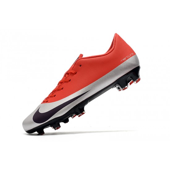 Kopačky Nike Mercurial Vapor XIII FG Červené Stříbro Nachový 39-45