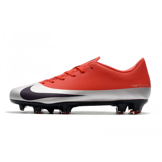 Kopačky Nike Mercurial Vapor XIII FG Červené Stříbro Nachový 39-45