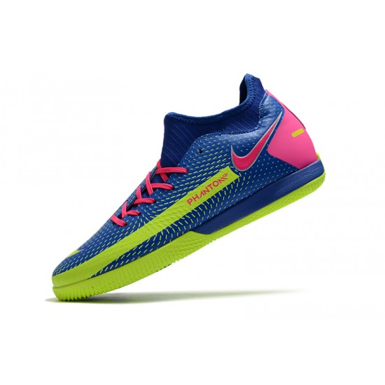 Kopačky Nike Phantom GT Academy Dynamic Fit IC Modrý Zelená Růžový 39-45