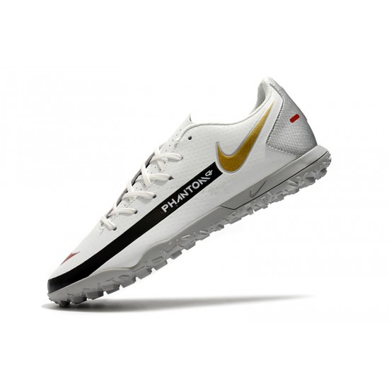 Kopačky Nike Phantom GT Club TF Bílá Černá Zlato 39-45