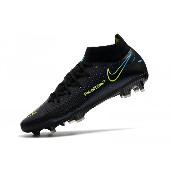 Kopačky Nike Phantom GT Elite Dynamic Fit FG Černá Zelená Modrý 39-45