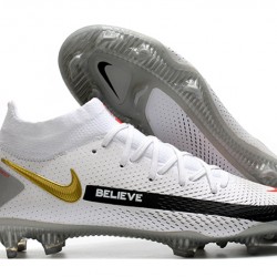 Kopačky Nike Phantom GT Elite Dynamic Fit FG Bílá Černá Šedá 39-45