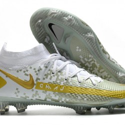 Kopačky Nike Phantom GT Elite Dynamic Fit FG Bílá Šedá Zlato 39-45