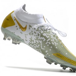 Kopačky Nike Phantom GT Elite Dynamic Fit FG Bílá Šedá Zlato 39-45