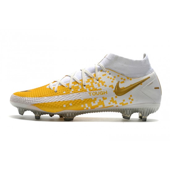 Kopačky Nike Phantom GT Elite Dynamic Fit FG Bílá oranžový Zlato 39-45