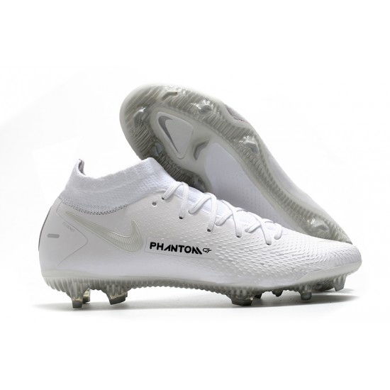 Kopačky Nike Phantom GT Elite Dynamic Fit FG Bílá Stříbro 39-45