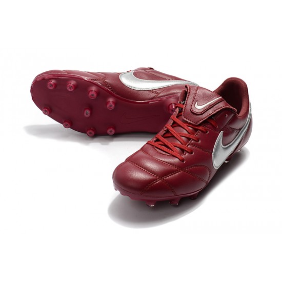 Kopačky Nike Premier 2.0 FG Červené Stříbro 39-45