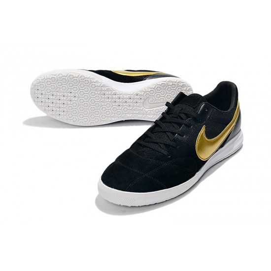 Kopačky Nike Premier II Sala IC FG Černá Zlato 39-45