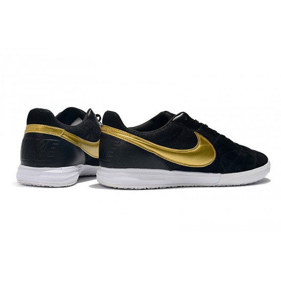 Kopačky Nike Premier II Sala IC FG Černá Zlato 39-45