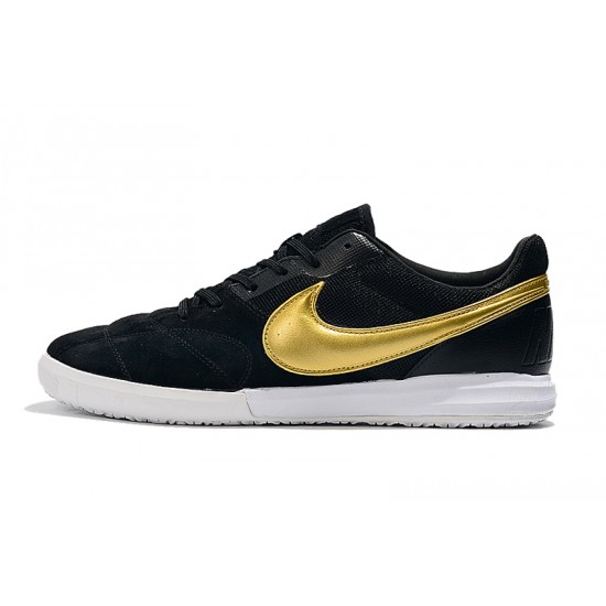 Kopačky Nike Premier II Sala IC FG Černá Zlato 39-45