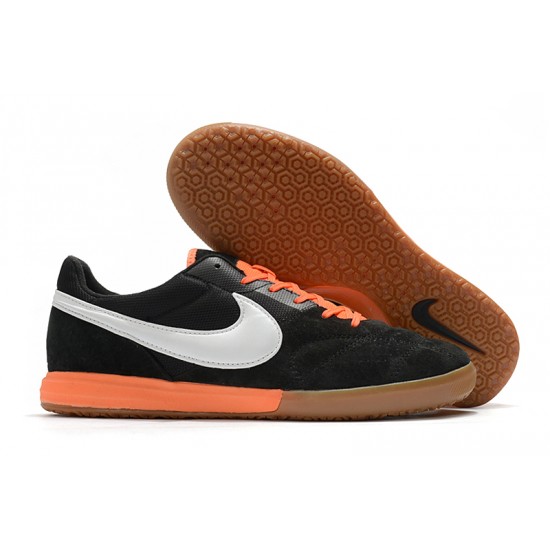 Kopačky Nike Premier II Sala IC FG Černá Stříbro oranžový 39-45