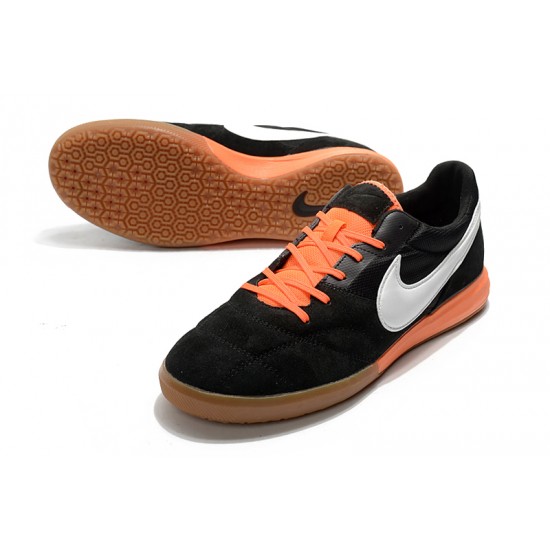 Kopačky Nike Premier II Sala IC FG Černá Stříbro oranžový 39-45