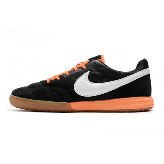 Kopačky Nike Premier II Sala IC FG Černá Stříbro oranžový 39-45